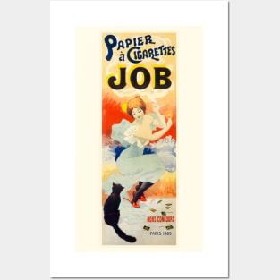 Papier à Cigarettes JOB, published 1896 Posters and Art